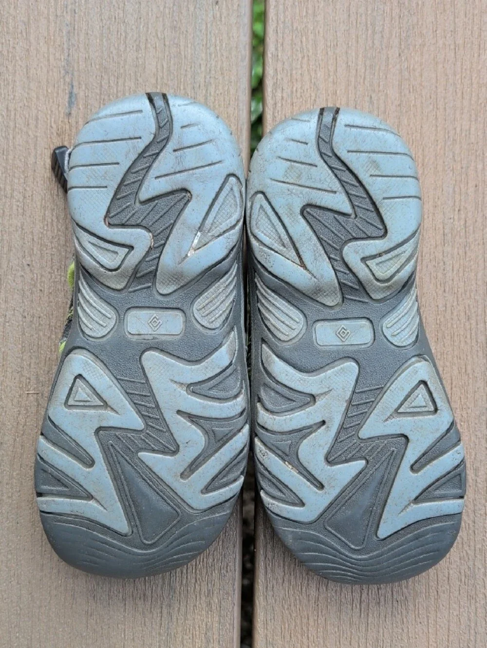 Kids Lime Green Closed-Toe Sandals